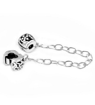 Sterling Silver Stopper Safety Chain Bead For European Charm Bracelets - CN116K3G6BF