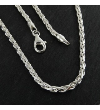 Italian Sterling Silver Spiga Necklace in Women's Chain Necklaces