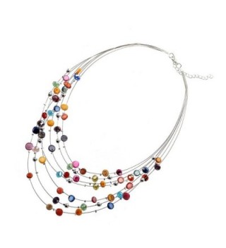 TOOGOO Gorgeous Necklace Earring Set Multicolor