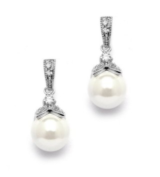 Mariell Vintage Bridal Bridesmaids Earrings - Silver Earring Only - C212J5BEF9X