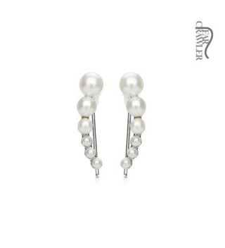 UNUStyle Various Stylish Crawler Earrings - A: Lined White Pearls Design - CA182XAWQ7W