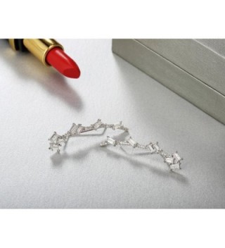 Mevecco Crawler Climber Earrings Jewelry 01 Silver