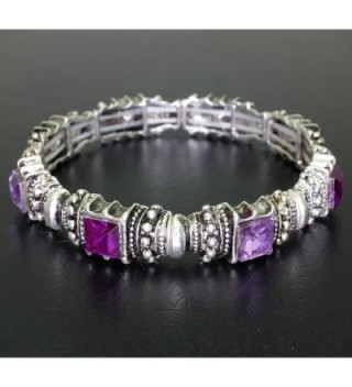 Falari Vintage Bracelet Amethyst B0002 02 in Women's Stretch Bracelets