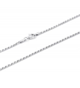 Sterling Diamond Cut Twister Necklace Jewelry