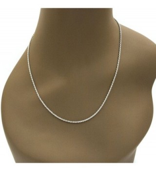 Sterling Diamond Cut Twister Necklace Jewelry in Women's Chain Necklaces