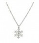 Lux Accessories Snowflake Christmas Earrings