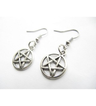 Pentagram Earrings Pentacle Protection Elements