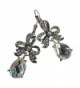 Ribbon Rhinestone Tear Fashion Earrings