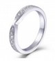 2.85MM Width Moissanite Diamond Half Eternity Anniversary Wedding Band Ring Platinum Plated Silver - CP1889D8O02