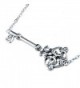 Jewelry Stainless Sideway Pendant Necklace