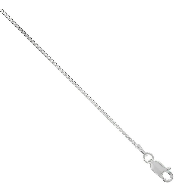 Sterling Silver Spiga Wheat Chain Necklaces & Bracelets Nickel Free Italy- 7-30 inch - CN12GFQ5SY7