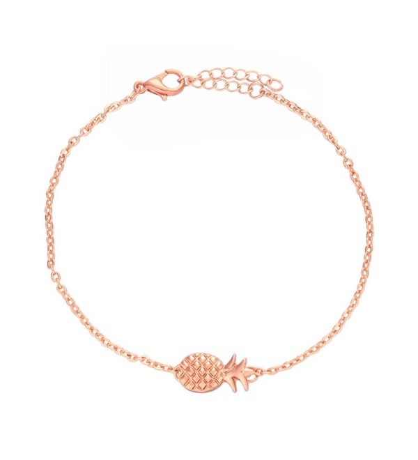 NOUMANDA Lovely Fruit Chain Metal Pineapple Charm Bracelets Fashion Jewelry - CH12O8DW0UJ