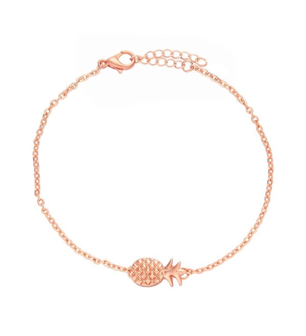 NOUMANDA Lovely Fruit Chain Metal Pineapple Charm Bracelets Fashion Jewelry - CH12O8DW0UJ