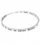 Greatest Inspirational Engraved Bangle Bracelet