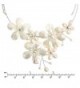 Floral Cultured Freshwater Cluster Necklace in Women's Choker Necklaces