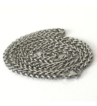 Stainless Steel Wheat Jewelry Silver in Women's Chain Necklaces