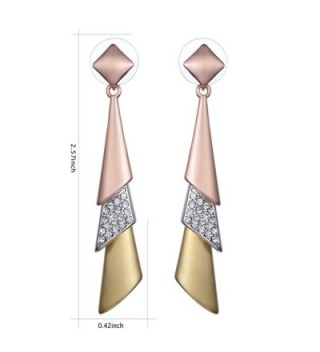 XZP Statement Earrings Zirconia Tricolor