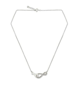 NOVICA Brushed .925 Sterling Silver Handmade Pendant Necklace on Rolo Chain 'Into Infinity'- 18" - C9127S0ZKYH
