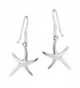 Dancing Starfish .925 Sterling Silver Dangle Earrings - CV11C608AF5