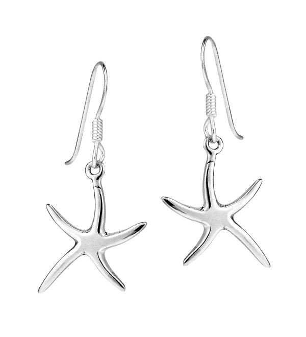 Dancing Starfish .925 Sterling Silver Dangle Earrings - CV11C608AF5