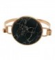 Mamona Marble Rose Gold Plated Bangle Bracelet - Black - CN12NT6Y0LM