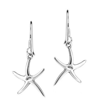 Dancing Starfish Sterling Silver Earrings in Women's Drop & Dangle Earrings