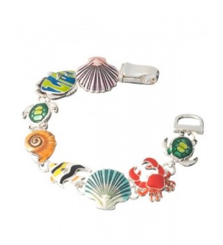 Sea Turtle Angel Fish Crab Sand Dollar Dolphin Shell Star Fish Sea life Ocean Theme Magnetic Bracelet - CK11FJO1RAZ