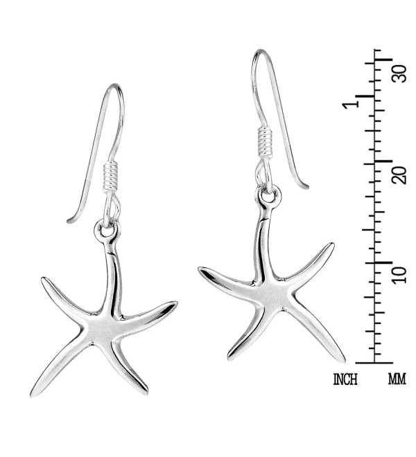 Dancing Starfish .925 Sterling Silver Dangle Earrings - CV11C608AF5