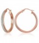 Sterling Silver Glitter Round Hoop Earrings- 15mm-30mm - CK12OCUUPEU