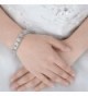 EVER FAITH Silver Tone Wedding Bracelet