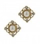 1928 Jewelry Inspirational Pearl Stud Earrings - C6113GLEWH9