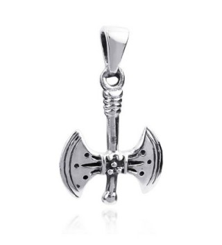 Norse Viking Battle Axe .925 Sterling Silver Pendant - CF1252L23AR