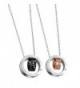 Paris Selection His and Hers Titanium Plated Steel Matching Necklace 2 Pc Set for Couple in Gift Box - C812OE1PHLS