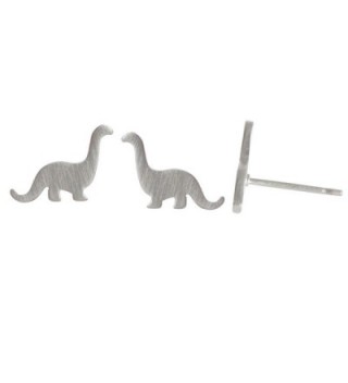 Boma Sterling Silver Brontosaurus Dinosaur Stud Earrings - CU12DLO42JD