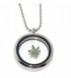 Jewelry Monster "Pot Leaf" for Floating Charm Lockets - C011UQ2WKCF