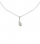Les Poulettes Jewels - Necklace Silver RhodiumBird Feather - C211M0FAFQ3