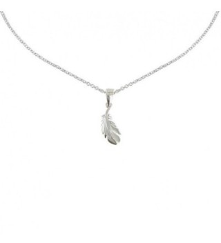 Les Poulettes Jewels - Necklace Silver RhodiumBird Feather - C211M0FAFQ3