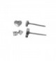 Boma Sterling Silver Heart And Arrow Stud Post Earrings - CK1182F8833