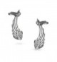 Screwback Cartilage Earrings Rhodium Plated