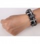 YACQ Leather Crystal Adjustable Bracelet