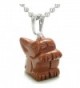 Amulet Rabbit Believe Pendant Necklace