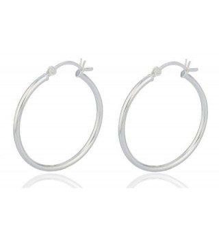 925 Sterling Silver 1.25 Inch Hoop Earrings [Jewelry].. - CX11MQT7DGT