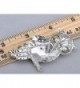 Alilang Crystal Rhinestone Perched Silvery in Women's Brooches & Pins