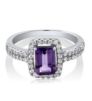 Emerald Amethyst Gemstone Birthstone Sterling