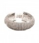 Susenstone Rhinestone Stretch Multilayer Bracelet for Wedding Prom Party Bracel - Silver - CB12LVI8X8R