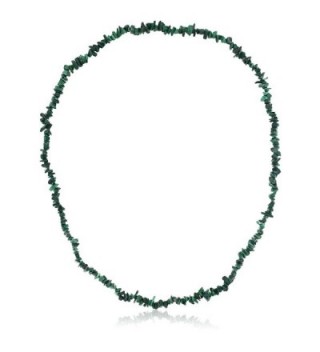 447.00 Carat Malachite Chip Necklace 32 Inch - CP116GH5017