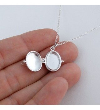 Sterling Silver Hammered Finish Necklace in Women's Lockets