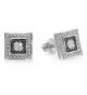 Sterling Silver Diamond Setting Earrings