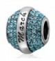 Birthstone Sterling Charms Bracelet Girlfriend - March - CJ12KGAMUST