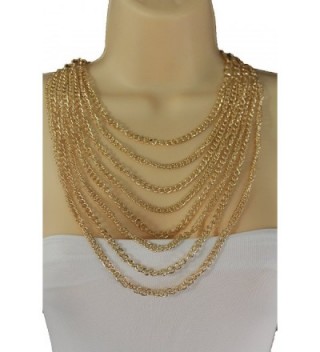 Women Fashion Jewelry Strands Necklace in Women's Chain Necklaces